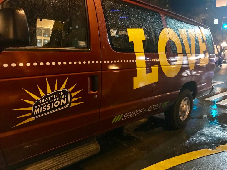 Seattle Union Gospel Mission Love Bus
